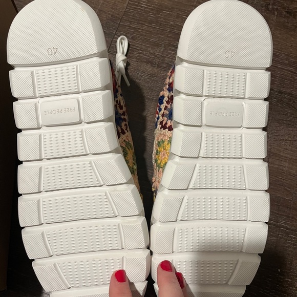 NIB Free People Catch Me if You Can Crochet shoes - Picture 5 of 12